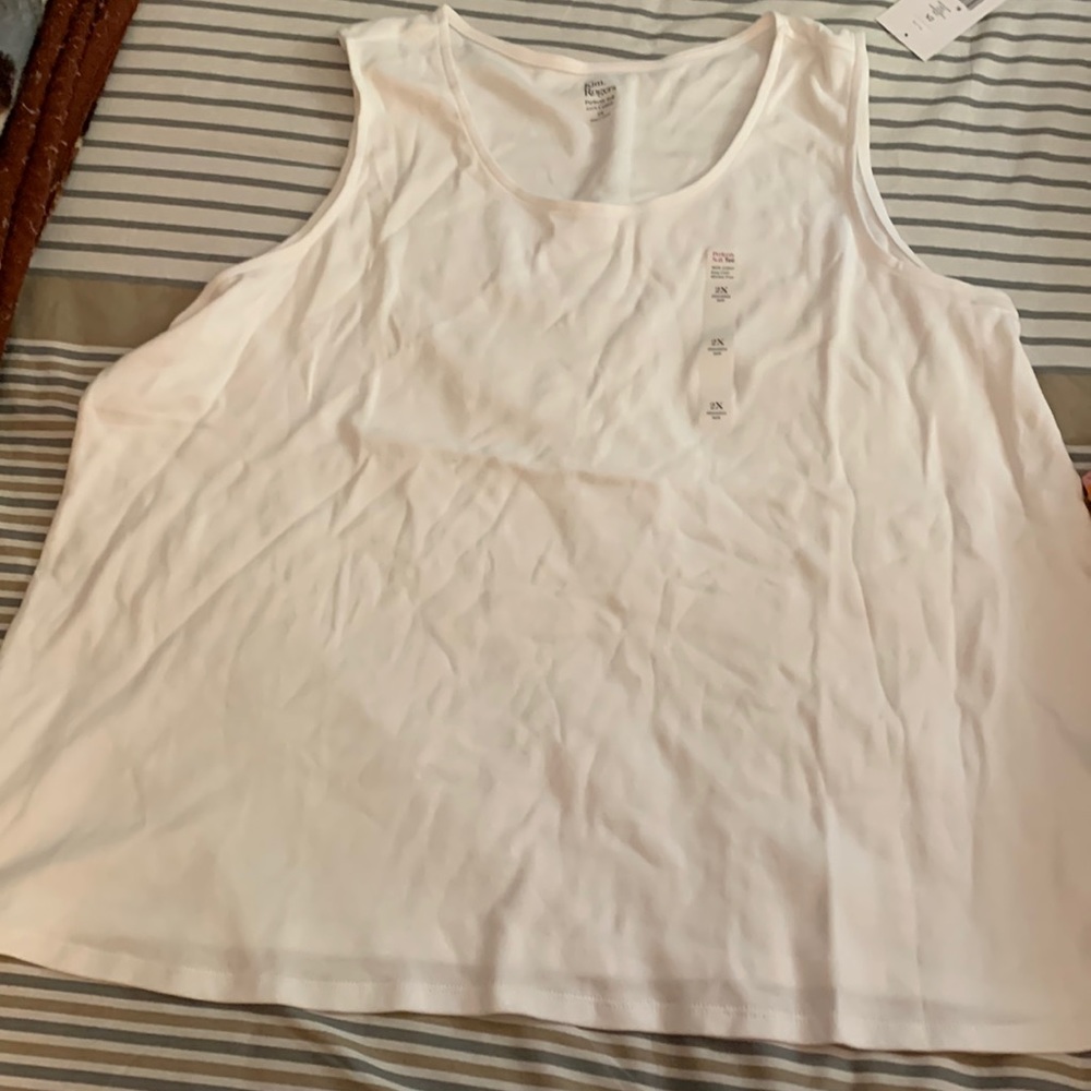 White tank top.